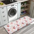 thumbnail image 3 of Pink Cow Strawberry Flower Pattern Kitchen Rug Mat,Kitchen Runner Rugs Non Skid Washable,Decorative Kitchen Floor Mats for Kitchen,Sink,Laundry,17"x47.2", 3 of 7