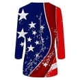 thumbnail image 2 of MuXiKeJi Clothes 250th Anniversary USA Shirt Women America 250 Shirt 3/4 Sleeve Patriotic Flag Eagle Print Tops 1776-2026 Tshirt Gifts, 2 of 5