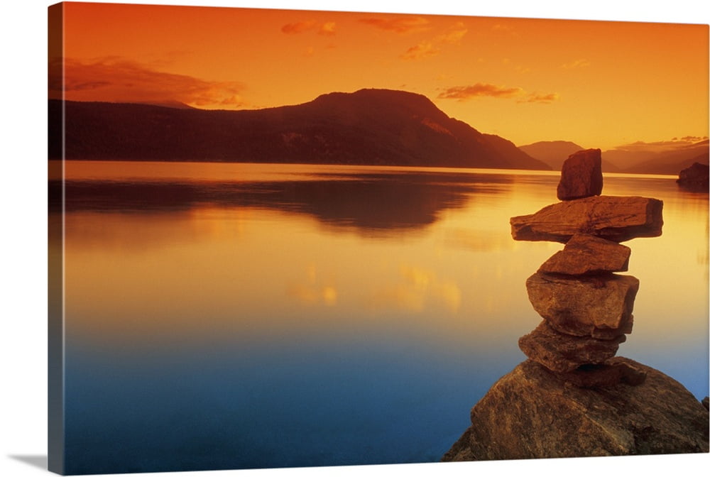 Great BIG Canvas "Sunset Over Water, Shuswap Lake, British Columbia