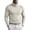 Beige, variant on Zylanna Mens Turtleneck Base Shirts, Layering Long Sleeve Slim Fit Cross Neck Solid Basic Daily Tops for Sports Black