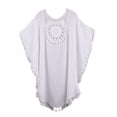 thumbnail image 2 of Bikini Cover Up Hollow Out Tassels Summer Loose-fitting Sun Protection Swimwear Tunic for Beach, 2 of 7