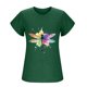 thumbnail image 3 of Mujeres Manga Corta Tops Moda Imprimir Blusa Divertida, Cuello Redondo Poliéster Spandex Tee, 3 of 6