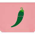 thumbnail image 3 of Inktastic Green Chili Pepper Kawaii Baby Bandana Bib, 3 of 4