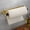 Style 1 : Gold, variant on Wekvgz Paper Holder Paper Towel Holder Under Cabinet Wall Mount Stainless Steel Tissue Paper Roll Holder Heavy Duty Paper Roll Hanger Adhesive or Drilling Paper Towel Rack Durable Toilet Roll Holder