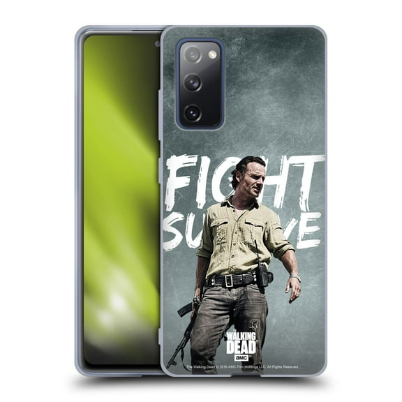 Head Case Designs Officially Licensed AMC The Walking Dead Rick Grimes Legacy Fight Survive Soft Gel Case Compatible with Samsung Galaxy S20 FE / 5G