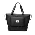 thumbnail image 2 of Bolsa deportiva organizadora para gimnasio, bolso de mano, bolsa de viaje tipo duffel para equipaje Negro, 2 of 9