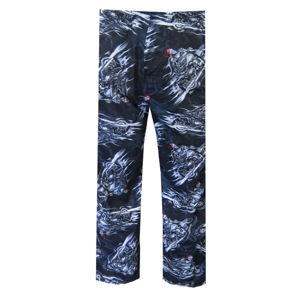 Fun Boxers Mens Skeleton Ghost Rider on a Motorcycle Lounge Pant (Small)