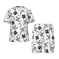 thumbnail image 1 of Lsque Ensemble de Pyjama Léger 2 Pcs Motif Vache et Taches de Lait pour Filles - Moyen, 1 of 6
