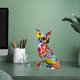 thumbnail image 1 of Estatua de perro chihuahua de resina colorida perfecl decoración moderna, 1 of 8