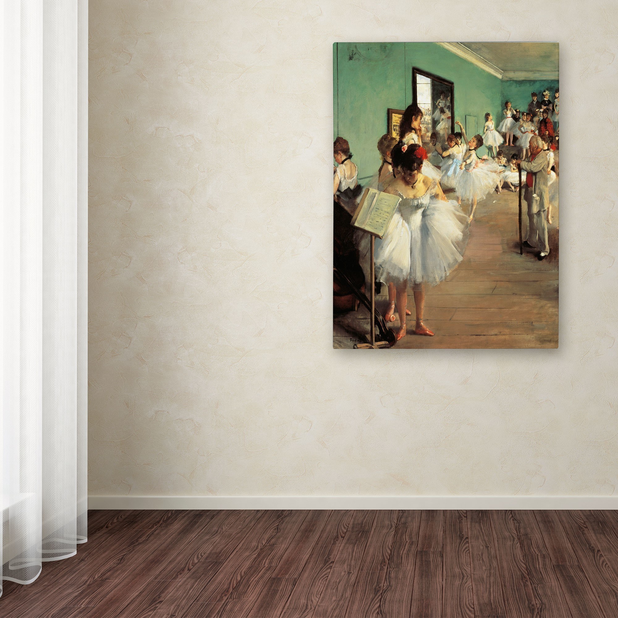 Trademark Fine Art "Dance Examination" 1873-74 Canvas Art by Edgar Degas