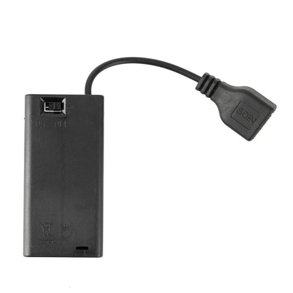 Yammee 2/3/4/6/8 Slot AA Battery Case AA Battery Case with Cover Switches USB Battery