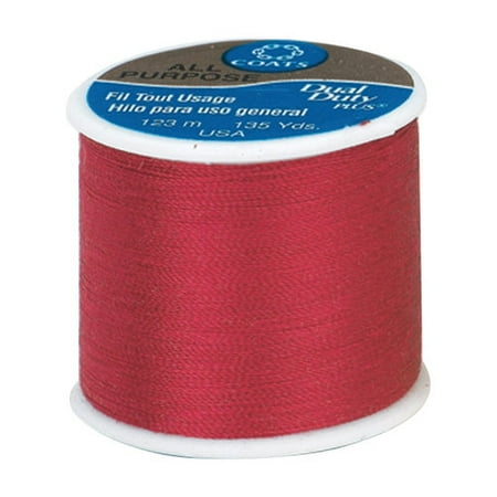 Coats & Clark Dual Duty Plus Thread, 135 yds, Ming Cherry