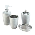 thumbnail image 2 of Silver Shimmer Bath Accessory Set, 2 of 2