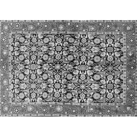 Ahgly Company Indoor Rectangle Persian Gray Traditional Area Rugs, 8' x 12'