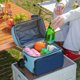 thumbnail image 1 of Bolsa de almuerzo aislada impermeable Cooler Tote | Correa de hombro ajustable | Bolsa de picnic portátil congelable | Gran capacidad | Gris, Verde, Rosa, Azul | 9.84"x9.45"x7.87" | Fácil limpieza |, 1 of 6