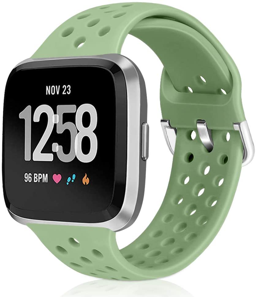 Coque Fitbit Versa 2 – 4 Pièces TPU Souple, Protection Totale – Noir/Graphite/Argent/Clair