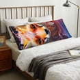 thumbnail image 5 of Bixox Color Splash Fox Portrait Print Body Pillow Cover with Zipper Closure, Cozy Fuzzy Fleece Body Pillow Case Cover 20 x 54 Inches,Long Body Pillow Pillowcase, 5 of 6