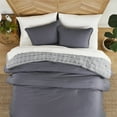 thumbnail image 2 of Allswell 3-Piece 400 Thread Count Gray Cotton Lyocell Blend Comforter Set, Adult King, 2 of 7