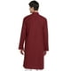 SKAVIJ Robe de Soirée en Coton Indien Kurta Casual Longue pour Hommes Grande Taille Red – image 2 sur 6