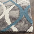 thumbnail image 3 of Safavieh Dip Dyed Grey Contemporary Rug - 2'3" x 8', 3 of 5