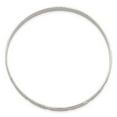 thumbnail image 2 of Auriga Fine Jewelry 925 Sterling Silver 5mm Diamond-cut Slip-On Bangle 8inch for Women, 2 of 5