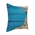 thumbnail image 2 of Bingfone Decorative Pillow Covers 20"X20" Shells And Starfish Couch Pillow Cases Modern Farmhouse Covers For Couch Sofa Bed, 2 of 9