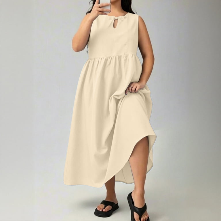 casual empire waist maxi dress Women Plus Size Wrap Maxi Dress Short Flutter Sleeves Empire Waist Split A  Line Boho Casual Dress