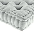 Intelligent Design Azza Poly Chenille Square Floor Pillow Cushion, Grey