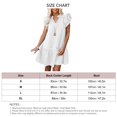 thumbnail image 1 of Vestido De Manga Con Volantes,Vestido De Manga Con Volantes Y Cuello En V Para Mujer,Vestido Con Cordón Y Cuello En V, Tecnología Innovadora, 1 of 2