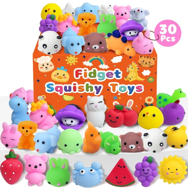 Kidific Set de 30 juguetes squishy kawaii antiestrés