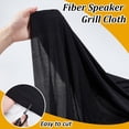 thumbnail image 3 of 66.9x19.7 Inch Black Speaker Grill Cloth Fiber Speaker Grill Cloth Dustproof Speaker Fabric Stereo Fabric Replacement Stereo Fabric for Home Speakers Stage Audio Speakers KTV Boxes Repair, 3 of 6