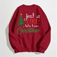 thumbnail image 4 of WEAIXIMIUNG Sweat à Capuche pour Femmes, Mode de Noël, Imprimé Arbre de Noël, Manches Longues, Col Rond, 4 of 5