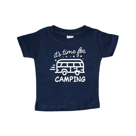 

Inktastic It s Time For Camping with Camper Gift Baby Boy or Baby Girl T-Shirt