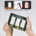 thumbnail image 4 of Hand Drawn Forest Switch Cover Decorative Wall Plate 3-Gang Screwless Standard Size, 4 of 5