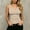 *Beige, variant on ClodeEU Women's V Neck Sleeveless Striped Tank Top,Fitted Ribbed Knit Basic Slim Fit Camisole Beige,Women's Plus L