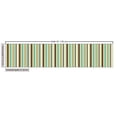 thumbnail image 2 of Ambesonne Striped Fabric by the Yard Upholstery, Nostalgic Fashion Art, 2 Yards, Brown Teal, 2 of 4