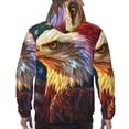 thumbnail image 7 of Lsque Geometric American Bald Eagle Pattern Casual Men's Hoodie,Hooded Sweatshirt with Kangaroo Pocket,Pullover Hoodie-XX-Large, 7 of 7