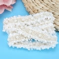 thumbnail image 4 of Lace Trim,2 Yard Long Lace Decoration Accessory Pearl Lace Trim Advanced Technology, 4 of 5