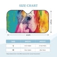 thumbnail image 2 of Kdxio Watercolor White Horse Print Windshield Sun Shade, Foldable Sun Blocker for Car,Truck,SUV Automotive Interior Sun Protection,Reflective Shade for Front Windshield(Medium), 2 of 6