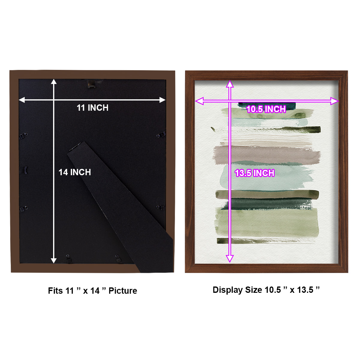 Grass Stains I - Framed Print w/glass - Chestnut