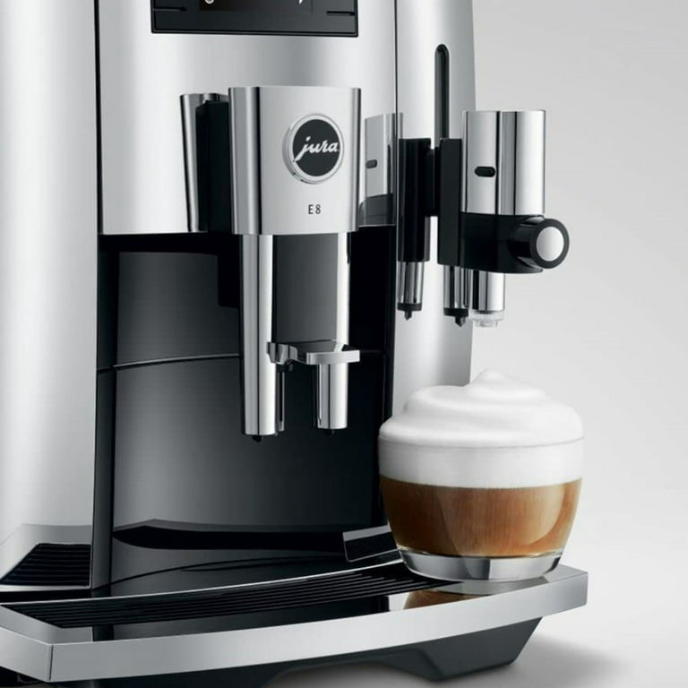 Jura E8 (NAA) - Paquete de cafetera automática de 4ª generación con  conexión Wi-Fi y recipiente de café de acero inoxidable con cuchara (3  artículos)