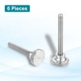 thumbnail image 3 of Uxcell M6x60mm Knurled Thumb Screws, 304 Stainless Steel Diamond Head Thumb Screws Metric Knurled Head Bolts with Shoulder Grip Knobs Hand Tighten Thread Fasteners, 20mm Dia. 6 Pcs, 3 of 7