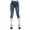 Dark blue, variant on Beugl Womens Jeans Clearance, Women's Casual Butterfly Printed High Waist Jean Capris High Rise Jeans for women High Waisted Jeans for Women Blue L