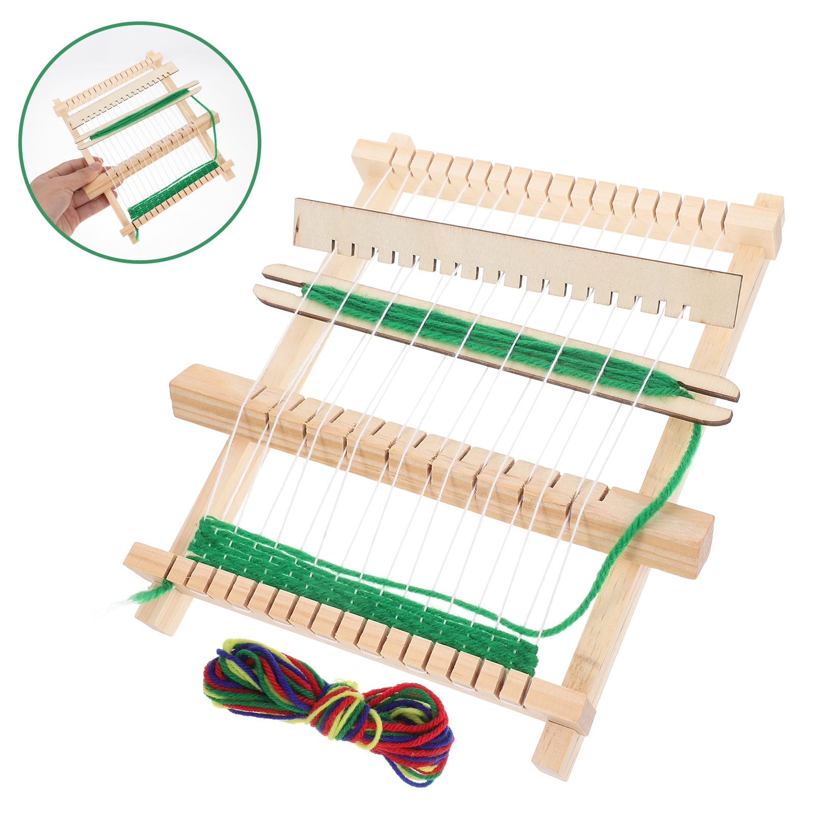 IDEANATEGRATE Weaving Machine Fabric Rectangular Craft Tool For Home Crafting 4Set 8.3x6.5x0.6In