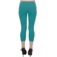 thumbnail image 3 of Vivian's Fashions Capri Leggings - Cotton, Misses Size (Teal, 3X), 3 of 3