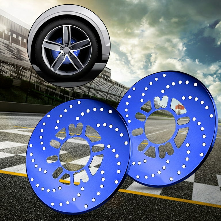 2Pcs Disc Brake Rotor Hollow out Decor Bright colored Brake Cover Car Exterior Accessories for Auto Walmart