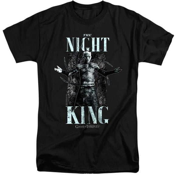 Game of Thrones The Night King Unisex Adult Tall T Shirt,Black, 3X-Large