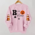 thumbnail image 2 of Enjoytime Halloween Crew Neck Sweatshirts Women Vintage Funny Printed Pullover Top Lightweight Casual Long Sleeve Sweatshirt, 2 of 5