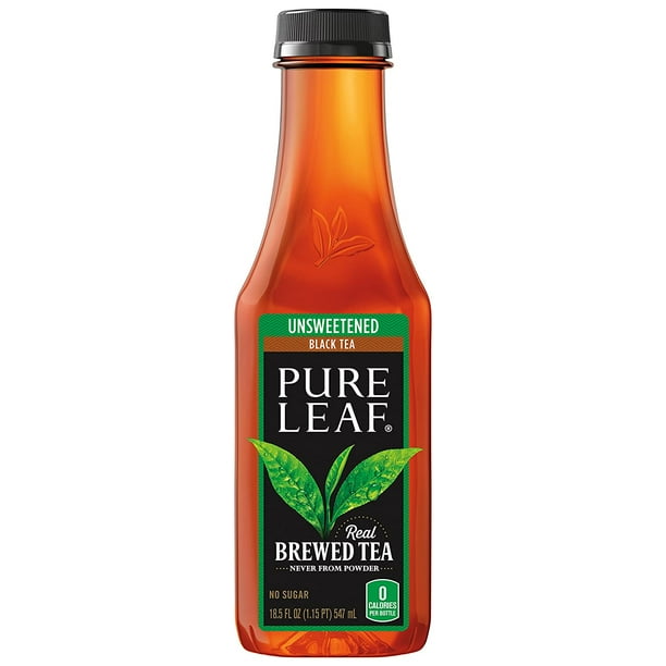 Pure Leaf Iced Tea, Unsweetened, ZeroSugar, Real Brewed Black Tea, 0