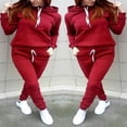 thumbnail image 6 of FNNMNNR 2Pcs Women‘s Jogger Casual Tracksuit Hoodie Sweatshirt + Pants Sets Sportswear, 6 of 6
